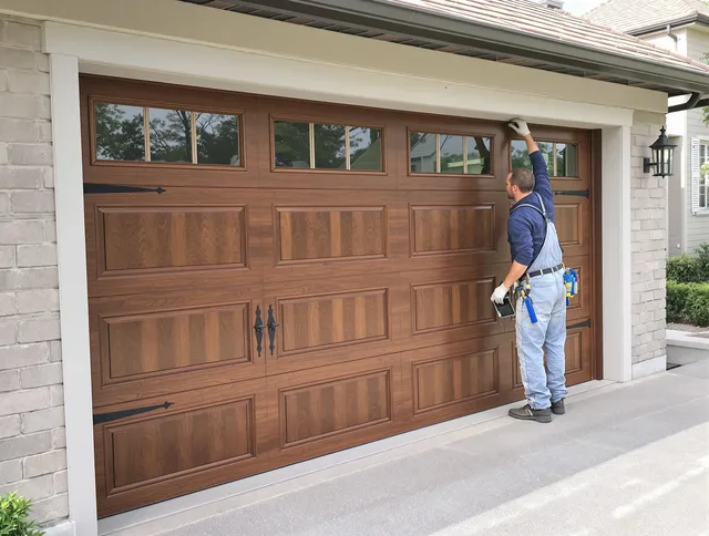 Custom garage door showcase by Mint Hill Garage Door Repair in Mint Hill