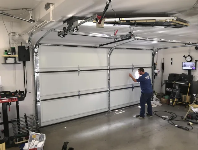 Professional garage door repair service by Mint Hill Garage Door Repair in Mint Hill