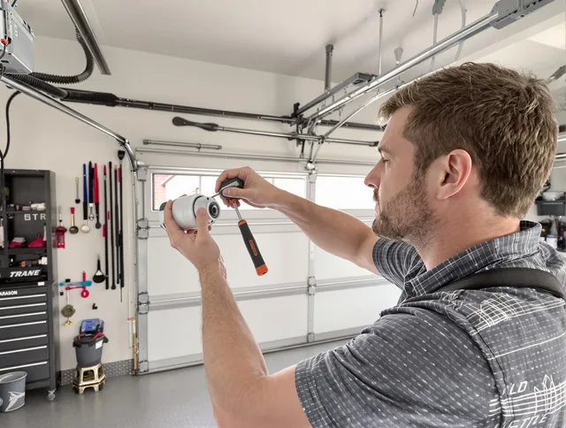 Garage door opener repair service by Mint Hill Garage Door Repair in Mint Hill