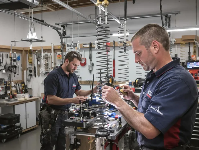 Garage door spring repair service by Mint Hill Garage Door Repair in Mint Hill